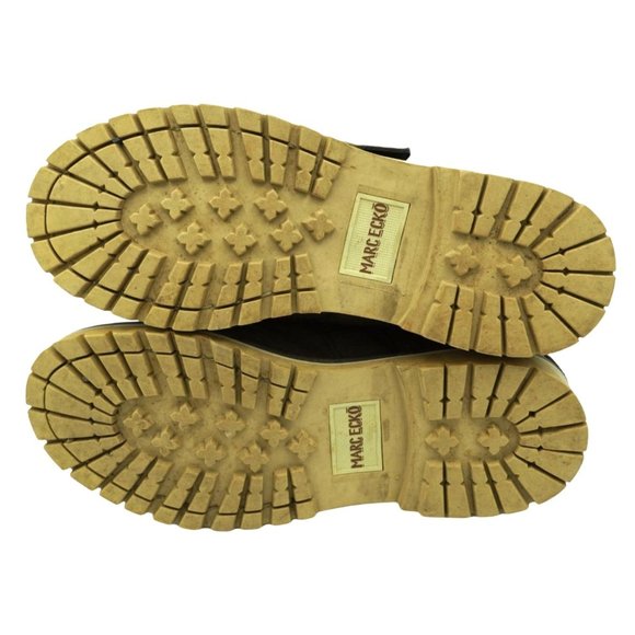 Marc Ecko Blackwelder Boots Brown Leather Men's Size 7 Ankle Boots Buckle Strap - Picture 7 of 9